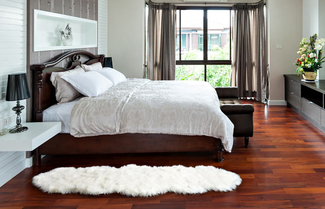 Sheepskin Rug Bed